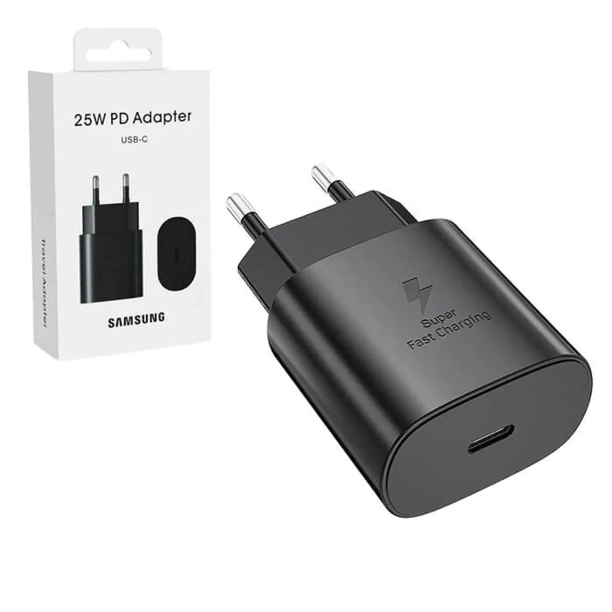 شارژر دیواری 25 وات سامسونگ - های کپی - دو پین