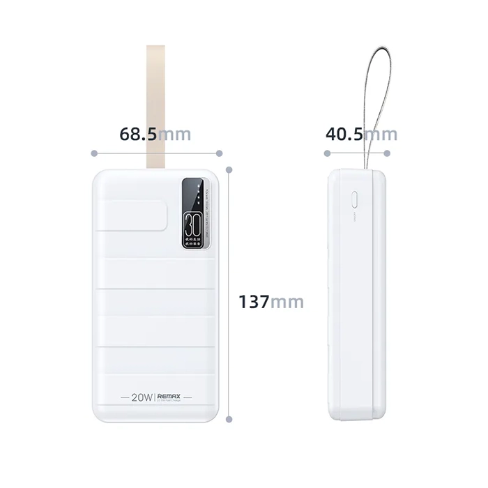 پاوربانک ریمکس RPP-506 توان 22.5 وات ظرفیت 30000 میلی آمپر ساعت