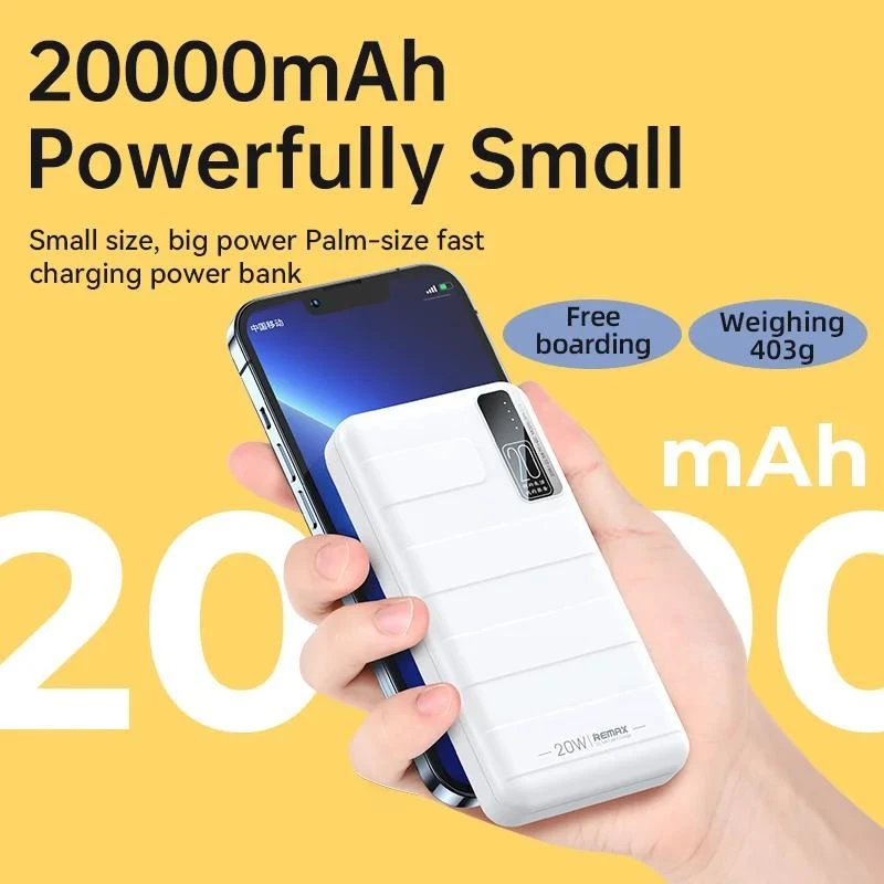 پاوربانک ریمکس مدل RPP-316 ظرفیت 20000 میلی آمپر ساعت