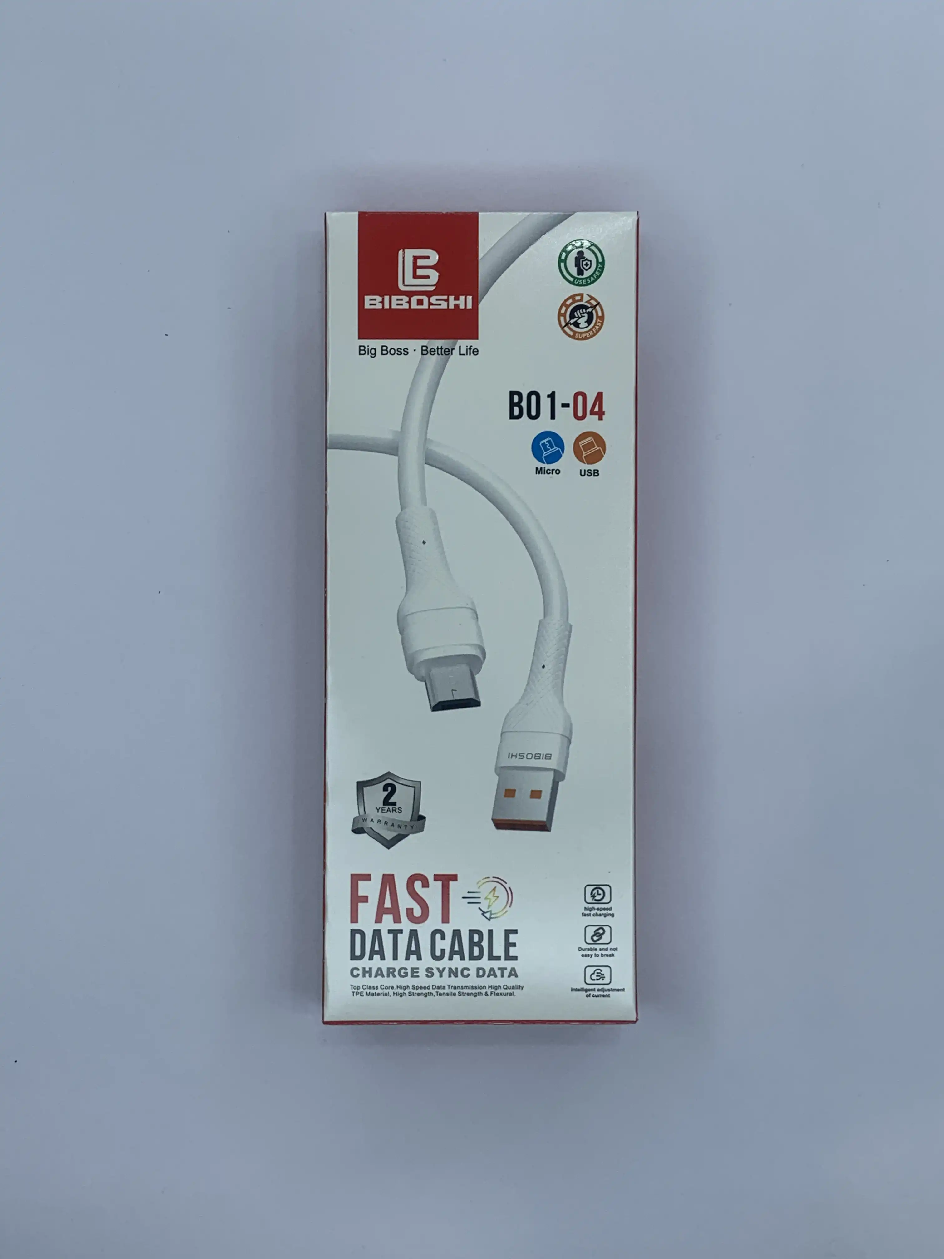 کابل تبدیل USB به microUSB بیبوشی