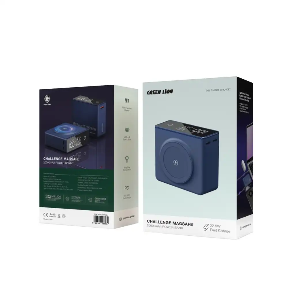 پاوربانک مگ سیف 20000mAh گرین لاین مدل GNCHMG20PB