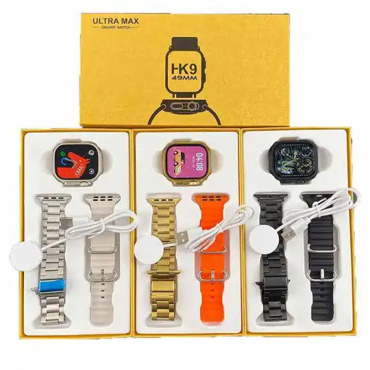 ساعت هوشمند مدل hk9 ultra golden edition