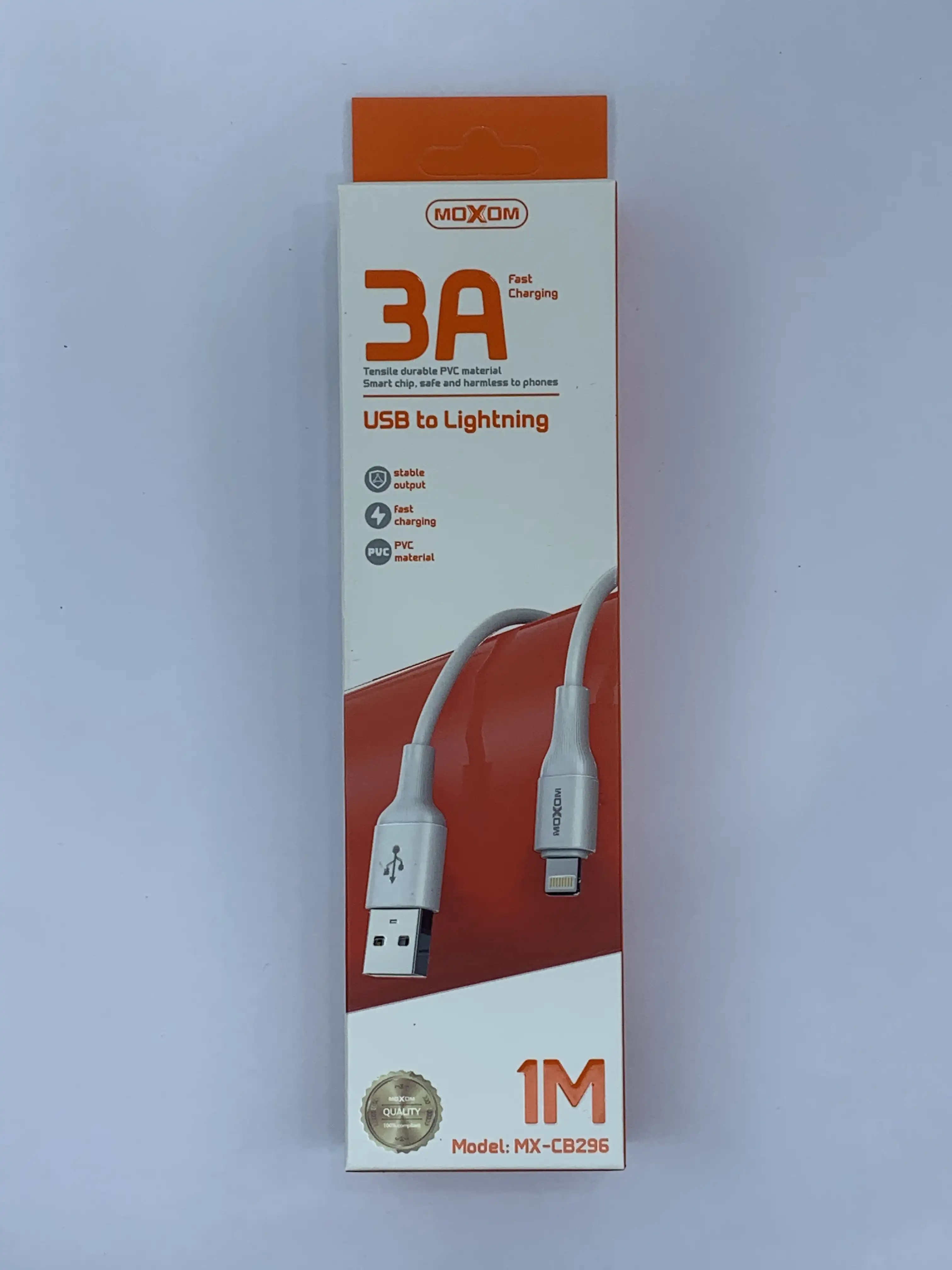 کابل تبدیل USB به لایتنینگ موکسوم CB296