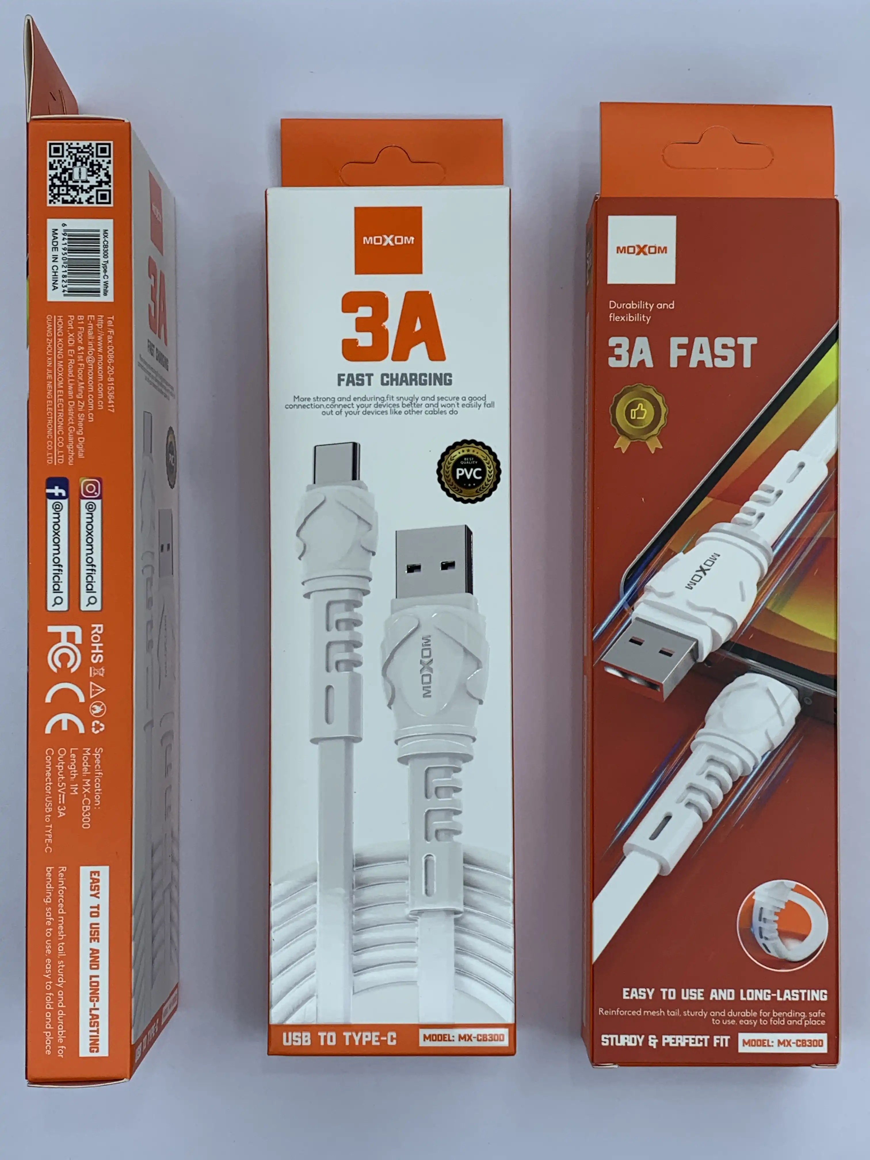 کابل تبدیل USB به USB-C موکسوم CB300
