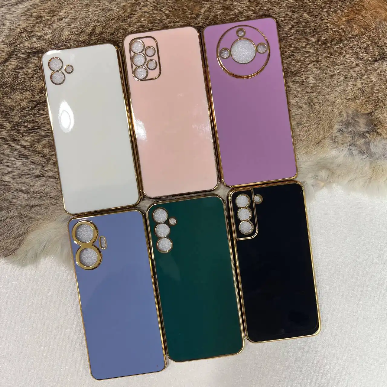 کاور دور طلایی مناسب برای گوشی موبایل سامسونگ Galaxy A24