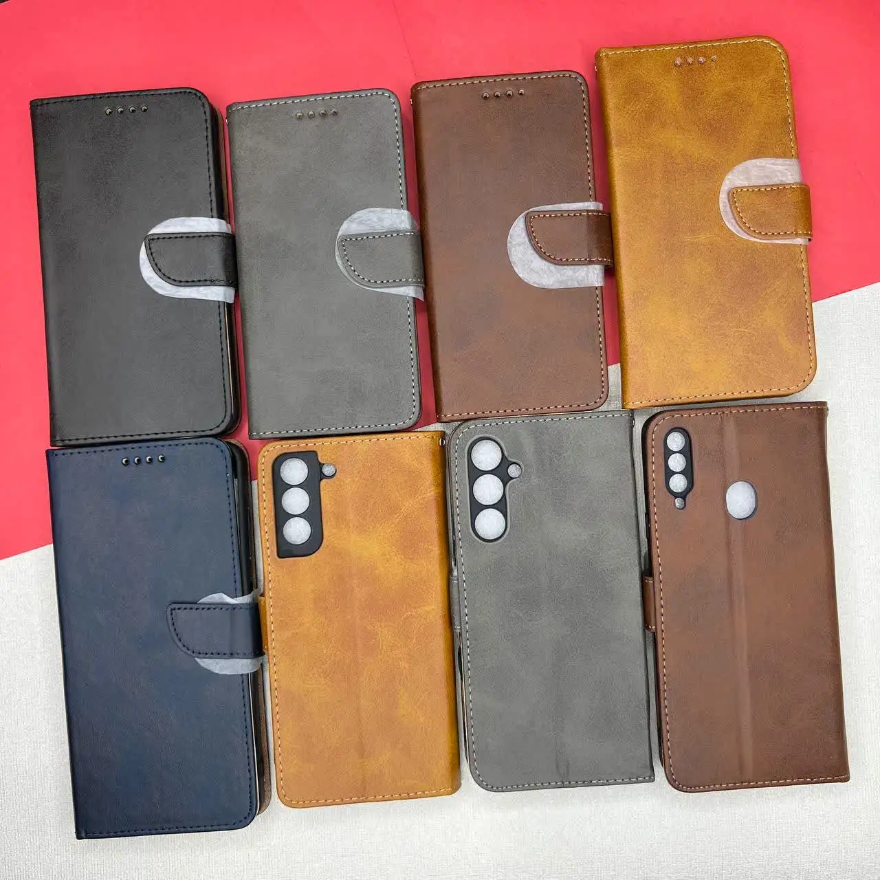 کیف چرمی جا کارتی دار مناسب برای گوشی موبایل سامسونگ Galaxy J7