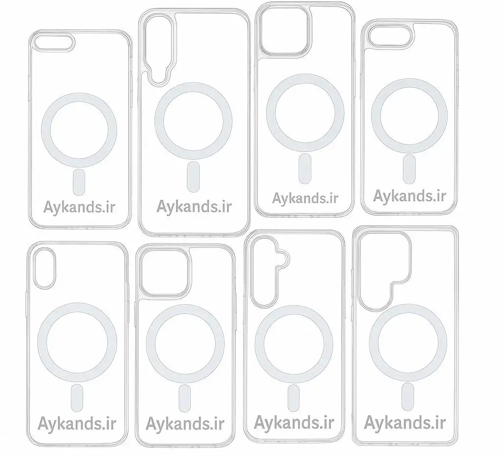 کاور مگ سیف مدل clear case مناسب برای گوشی موبایل اپل iphone 16E