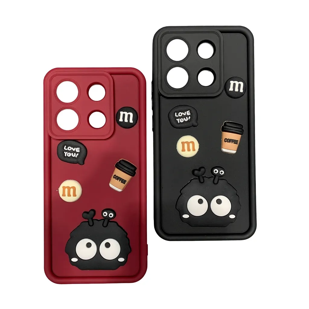 کاور عروسکی هپل کافی مناسب برای گوشی موبایل شیائومی Note 13 Pro 4G و Poco M6 Pro