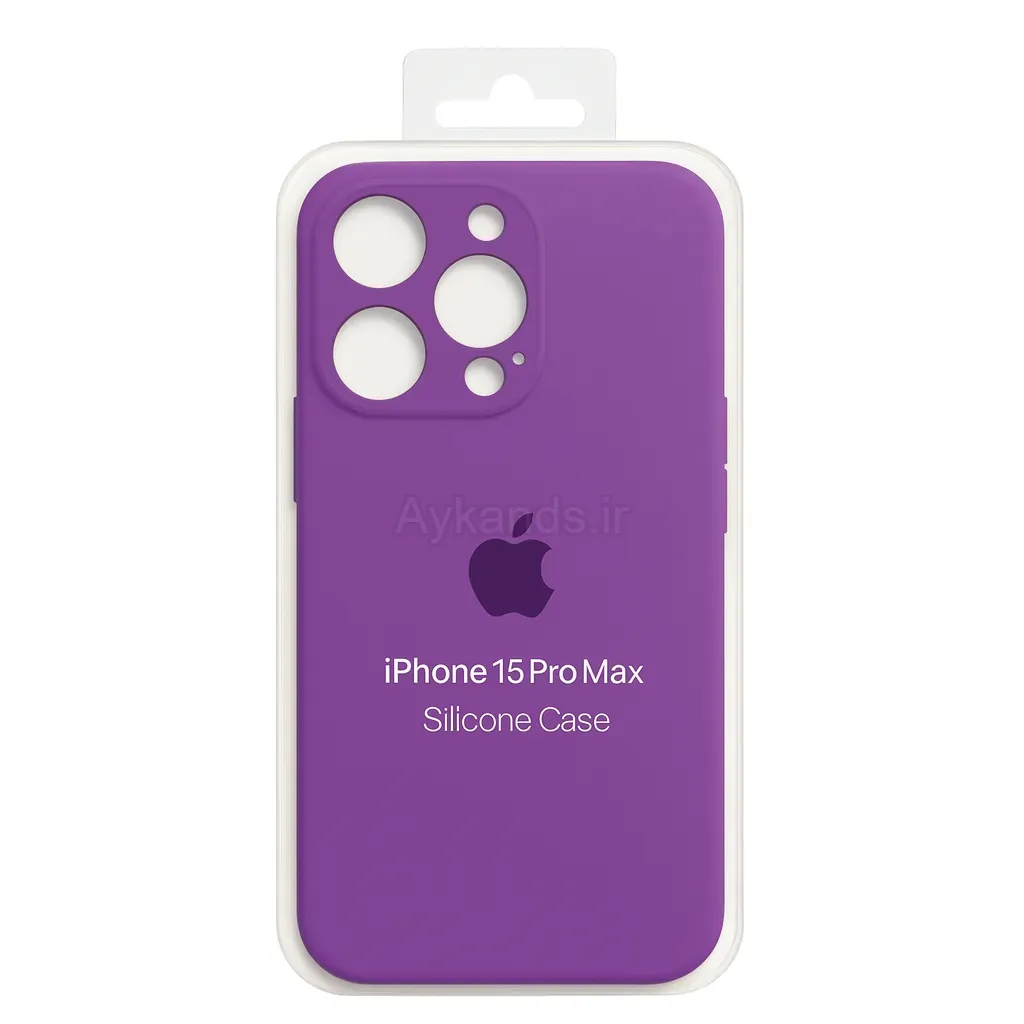 کاور مدل سیلیکونی مناسب برای گوشی موبایل اپل iPhone 15 Pro Max