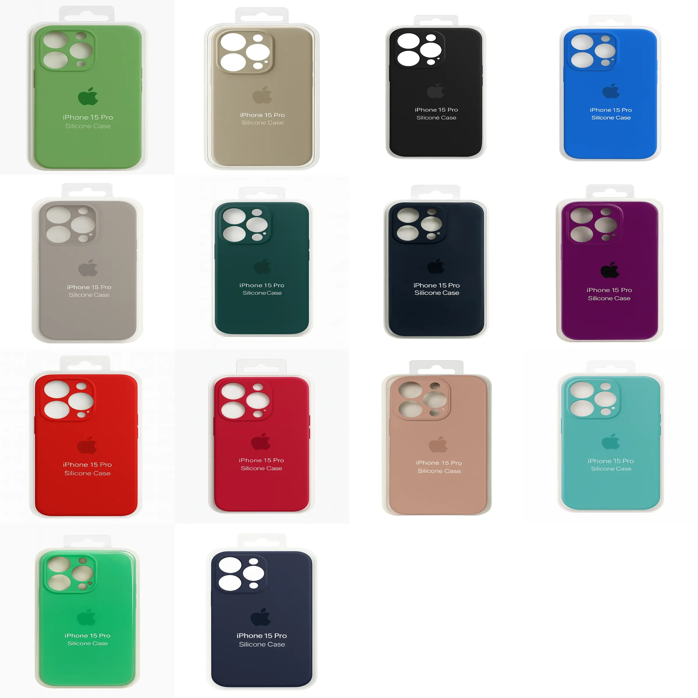 کاور مدل سیلیکونی مناسب برای گوشی موبایل اپل iPhone 15 Pro