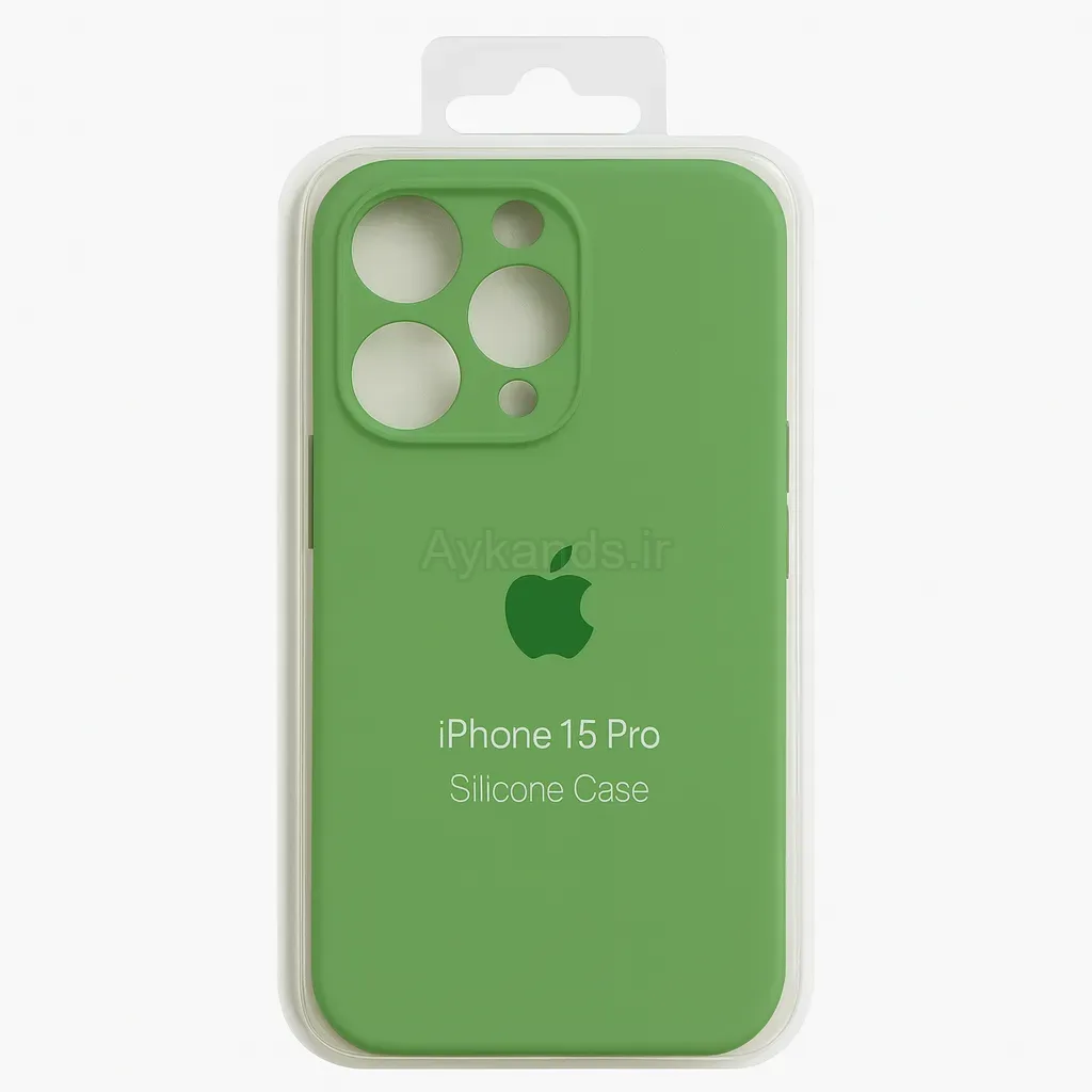 کاور مدل سیلیکونی مناسب برای گوشی موبایل اپل iPhone 15 Pro