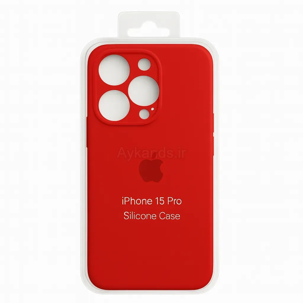 کاور مدل سیلیکونی مناسب برای گوشی موبایل اپل iPhone 15 Pro
