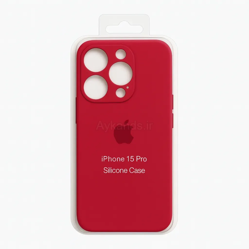 کاور مدل سیلیکونی مناسب برای گوشی موبایل اپل iPhone 15 Pro