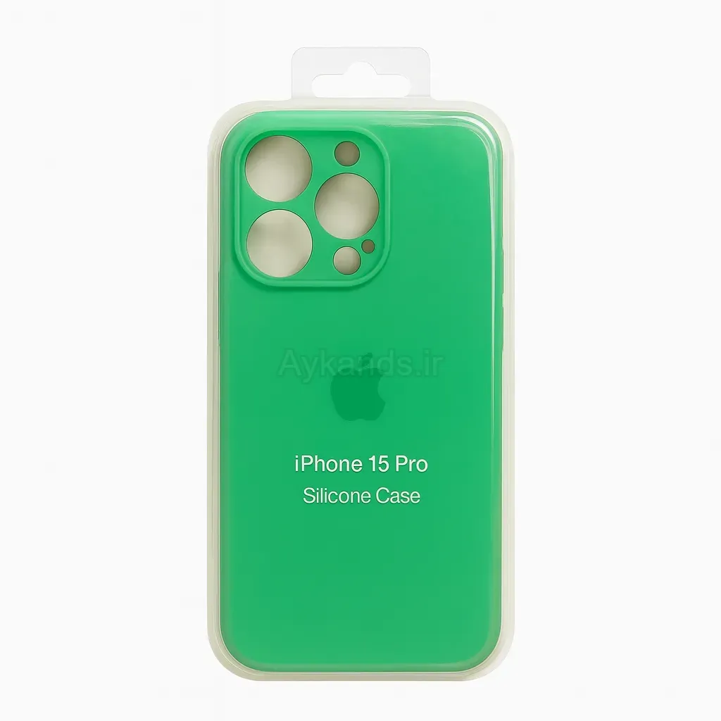 کاور مدل سیلیکونی مناسب برای گوشی موبایل اپل iPhone 15 Pro