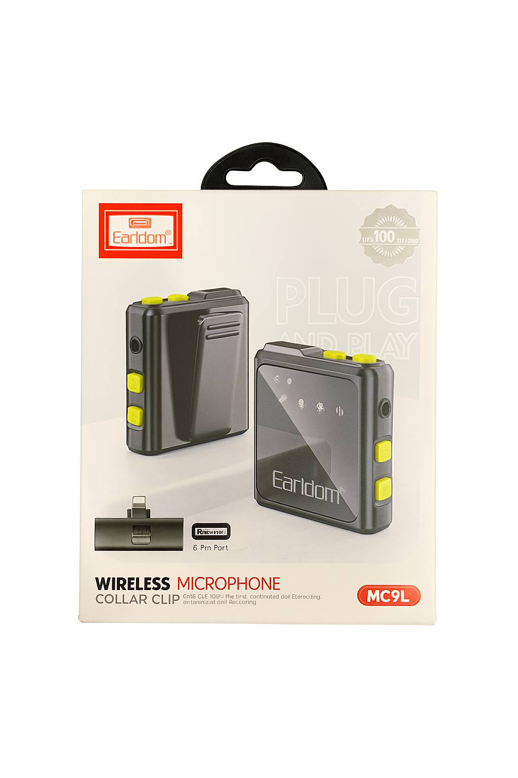 میکروفن یقه ای ارلدام مدل Lithning MC9L