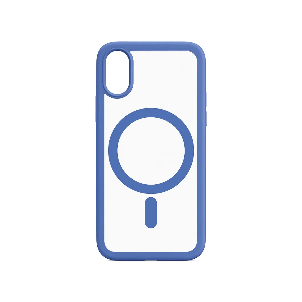 کاور شیشه ای مگ دور رنگی مگ سیف دار مناسب برای گوشی موبایل iPhone Xs