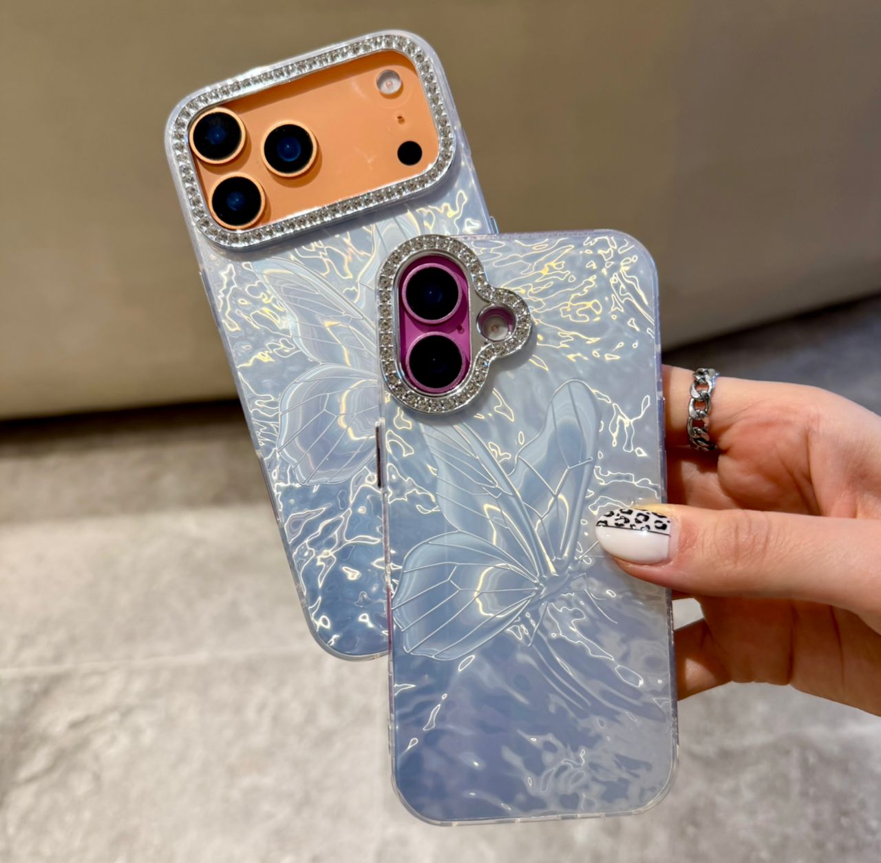 کاور Ice butterfly مناسب برای گوشی موبایل iPhone 15 Pro