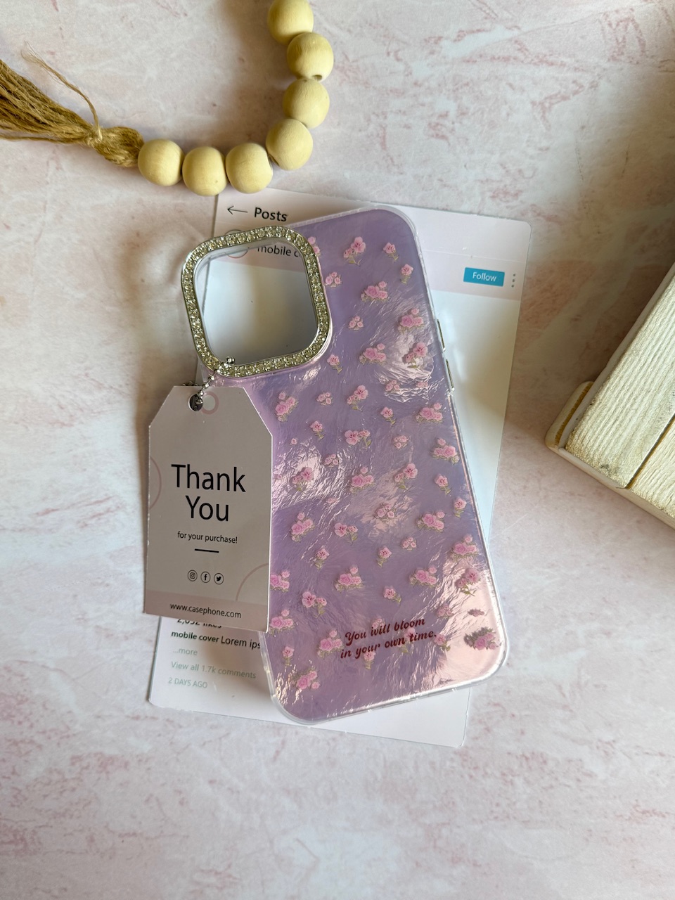 کاور Blooms  پلنگی مناسب برای گوشی موبایل iPhone 16 Pro Max