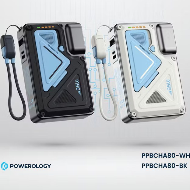 پاور بانک پاورولوژی مدل PPBMH104BK ظرفیت 20000 میلی امپر ساعت