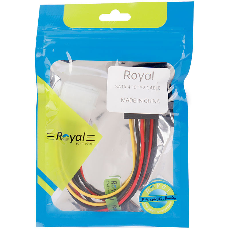 کابل برق ساتا Royal 18cm کد 1