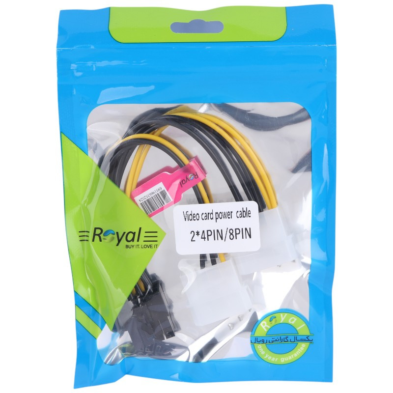 کابل تبدیل برق مولکس به 8 پین Royal 17CM