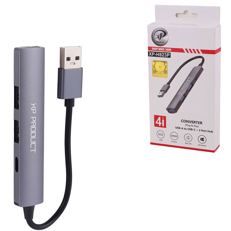 هاب 4 پورت USB 2.0 ایکس پی پروداکت XP-H823P