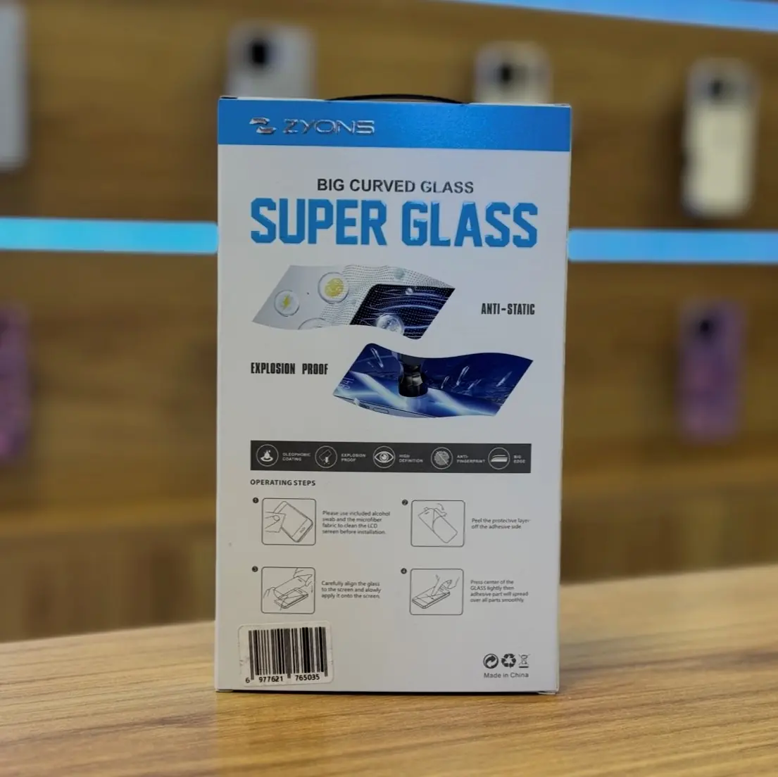 گلس آنتی استاتیک زیونس مدل ZYONS ANTI Static IPHONE 11 Pro Max/Xs Max