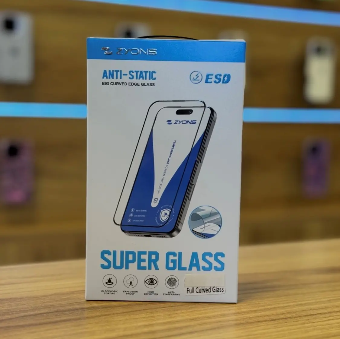  گلس آنتی استاتیک زیونس مدل ZYONS ANTI Static SAMSUNG S24 Ultra