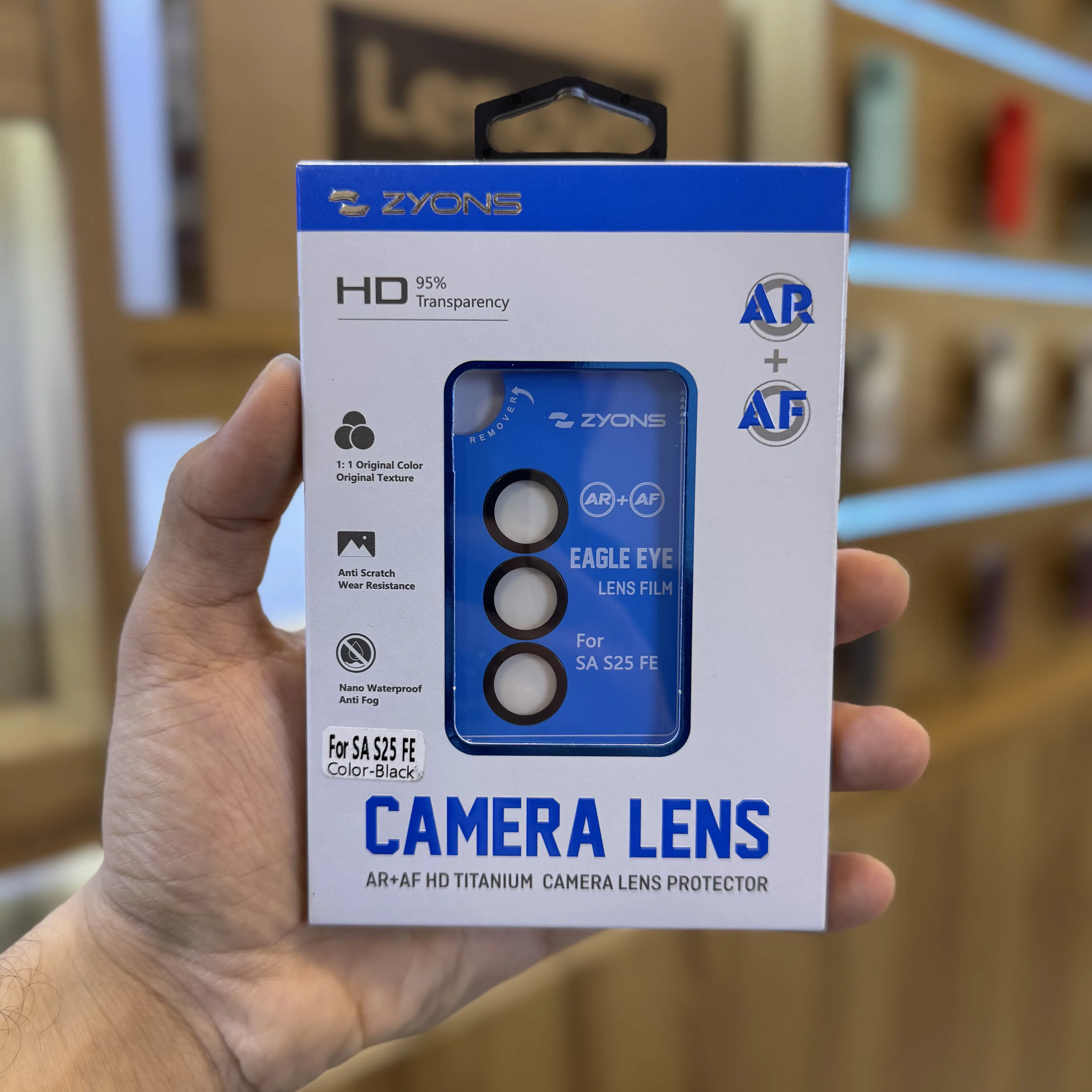 محافظ لنز شابلون دار زیونس مدل ZYNOS SAMSUNG S25 FE