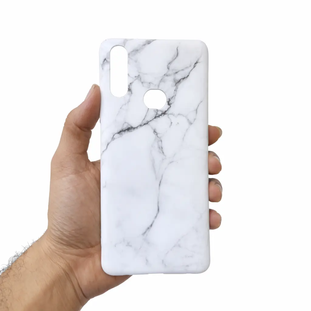کاور ماربل سفید مناسب برای گوشی موبایل سامسونگ Galaxy A10s