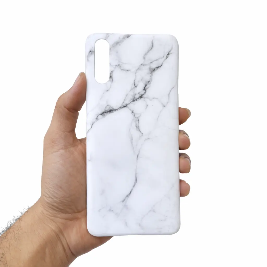کاور ماربل سفید مناسب برای گوشی موبایل سامسونگ Galaxy A70