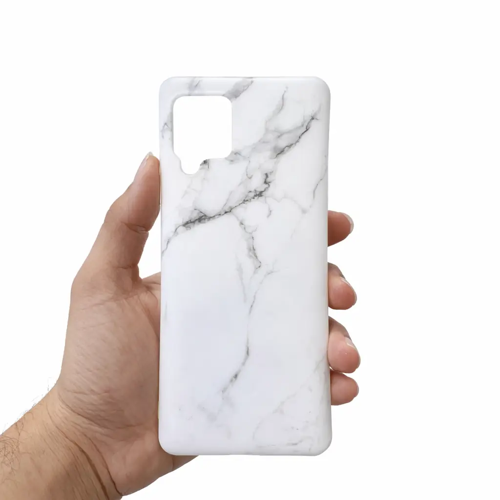کاور ماربل سفید مناسب برای گوشی موبایل سامسونگ Galaxy A42