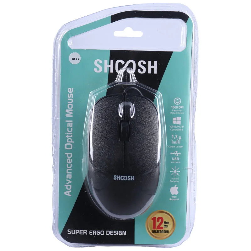 ماوس سیم دار شوش مدل SHOOSH SHM11